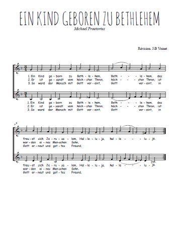 Michael Praetorius - Ein kind geboren zu bethlehem